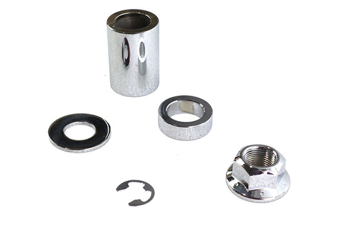 Colony Rear Axle and Nut Spacer Kit Smooth Style Chrome - 2335-5