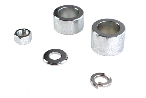 Colony Front Axle Spacer Kit Smooth Style Chrome - 2337-5