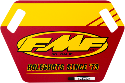 FMF Pit Board - Yellow/Red 010729