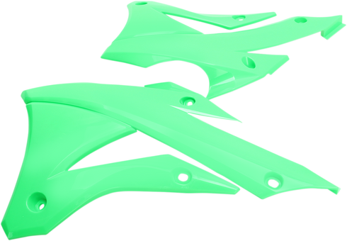 UFO Radiator Covers - Fluorescent Green KA04728-AFLU