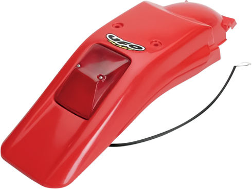 UFO Enduro Rear Fender with 21/5W Light - OEM XR Red HO03611069