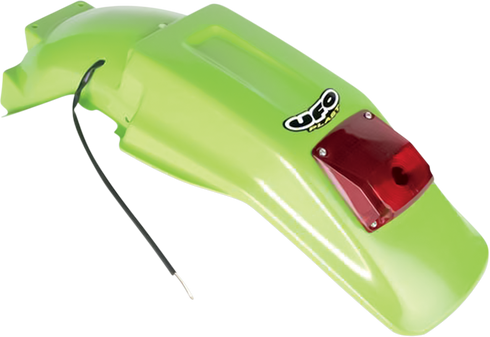 UFO Enduro Rear Fender - With Light - Green KA02715026