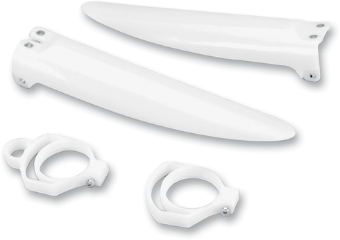 UFO Fork Tube Protectors - White - KX85/100 - '98-'13 KA03711280
