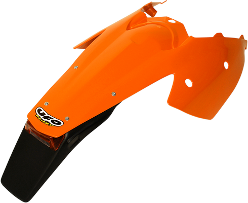 UFO Enduro Rear Fender with Light - '98-'22 OEM Orange KT03081-127