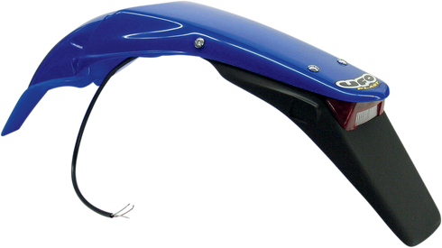 UFO Enduro Rear Fender with 21/5W Light - Reflex Blue YA03868-089