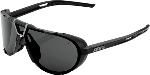 100% Westcraft Sunglasses - Matte Black - Smoke Lens 61046-102-01