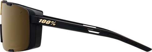 100% Eastcraft Sunglasses - Soft Tact Black - Soft Gold Mirror Lens 61045-258-01