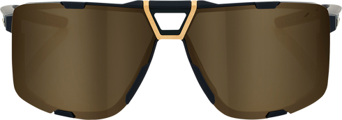 100% Eastcraft Sunglasses - Soft Tact Black - Soft Gold Mirror Lens 61045-258-01