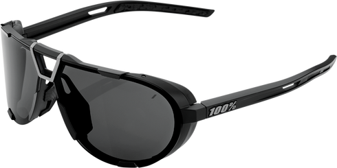 100% Westcraft Sunglasses - Matte Black - Smoke Lens 61046-102-01