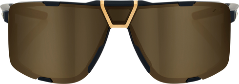 100% Eastcraft Sunglasses - Soft Tact Black - Soft Gold Mirror Lens 61045-258-01