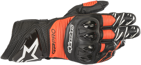 ALPINESTARS GP Pro RS3 Gloves - Black/Fluo Red - 3XL 3556922-1030-3X