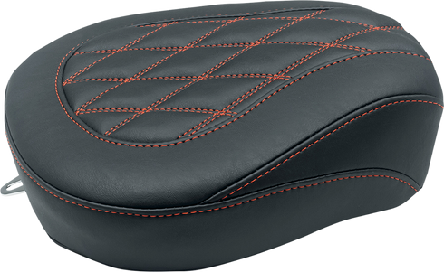 MUSTANG Wide Tripper™ Passenger Seat - Black w/ American Beauty Red Stitching - FL '97-'25 76648AB