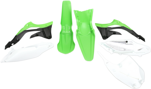 UFO Replacement Body Kit - OEM Green/White/Black - Kawasaki - KX '12 KAKIT217-999