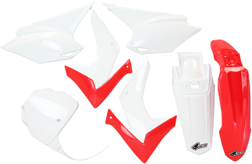 UFO Replacement Body Kit - OE Red/White - Honda - CRF '06-'19 HOKIT118-999