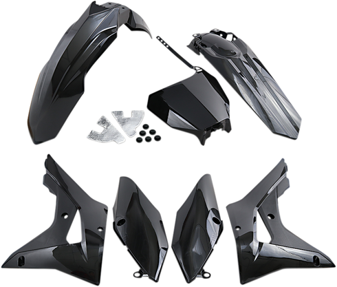 UFO Replacement Body Kit - Black - Honda - CRF '17-'21 HOKIT120001