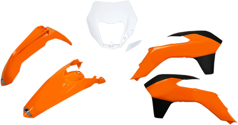 UFO Replacement Body Kit - OEM Orange/White/Black - KTM - EX '14-'16 KTKIT524999