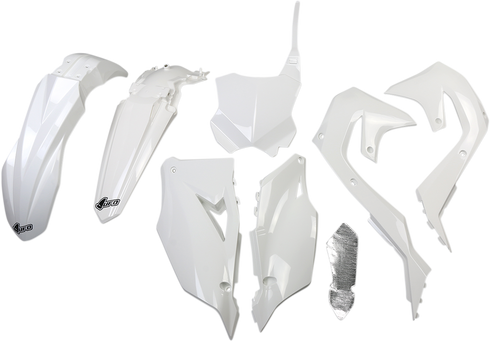 UFO Replacement Body Kit - White - Kawasaki - KX '19-'24 KAKIT227047