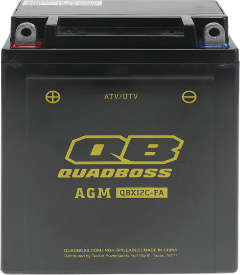 QuadBoss Maintenance-Free AGM Battery QBX12C-FA