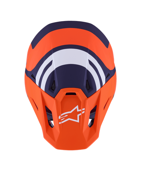 ALPINESTARS Sm7 Core Helmet Orng/Blue Matt Lg - 482-00188L