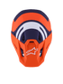 ALPINESTARS Sm7 Core Helmet Orng/Blue Matt 2x - 482-001882X