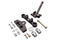 V-Twin Black 41mm Adjustable Triple Tree Set without Tabs - 24-0004