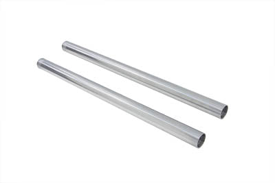 V-Twin Chrome 39mm Fork Tube Set 25-3/8 inch Total Length - 24-0019