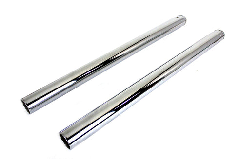 V-Twin Hard Chrome Fork Tube Set 4 inch Over Stock - 24-0050