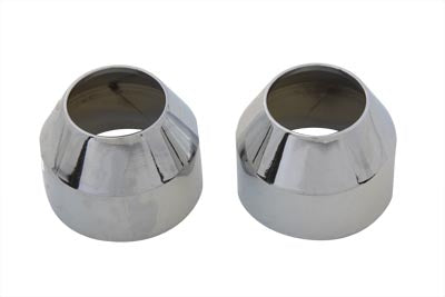 V-Twin 35mm Fork Boot Chrome Cover - 24-0104