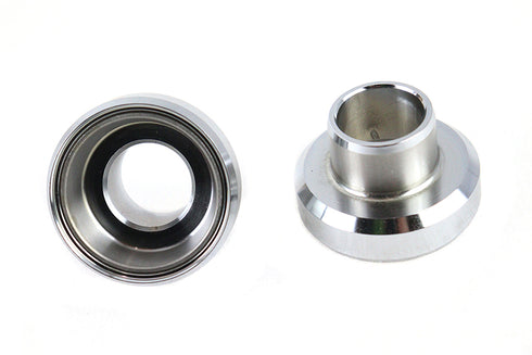V-Twin Chrome Fork Neck Cup Set with Races - 24-0119