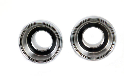 V-Twin Chrome Fork Neck Cup Set with Races - 24-0119
