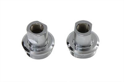 V-Twin Chrome Inner Fork Tube Plug Set - 24-0144