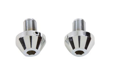 V-Twin Chrome 41mm Taper Top Socket Fork Caps - 24-0154