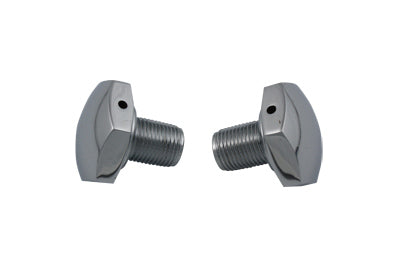 V-Twin Chrome Fork Tube Caps Vented - 24-0184