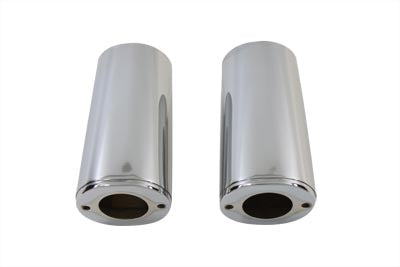 V-Twin Fork Slider Cover Set Chrome - 24-0190