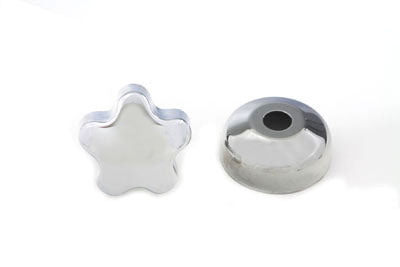 V-Twin Chrome Fork Damper Knob with Cover - 24-0207