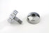 V-Twin Chrome Fork Damper Knob with Cover - 24-0207