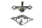 Motorshop Replica Forged Steel Chrome Triple Tree Set - 24-0212