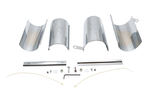 V-Twin Chrome Upper Fork Covers - 24-0228