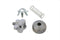 V-Twin Chrome Fork Steering Damper Knob Kit - 24-0254