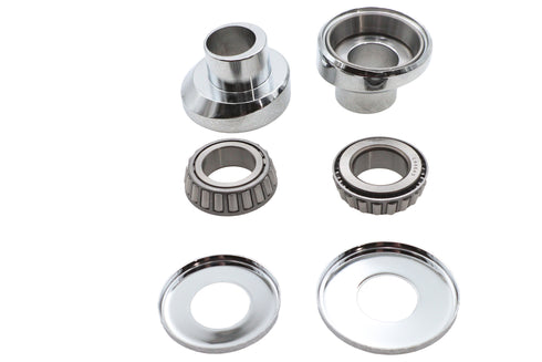 V-Twin 3 Raked Fork Neck Cup Kit Chrome - 24-0283