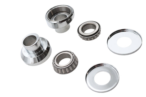 V-Twin 3 Raked Fork Neck Cup Kit Chrome - 24-0283