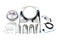 V-Twin 7 inch Headlamp Cowl Kit Chrome - 24-0286