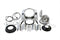 V-Twin 7 inch Headlamp Cowl Kit Chrome - 24-0287