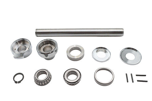 V-Twin 3 Raked Fork Neck Cup Kit Chrome - 24-0294