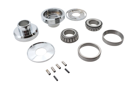 V-Twin Chrome Fork Stop Neck Cup Kit - 24-0296