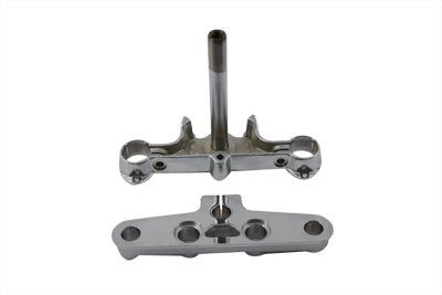 V-Twin Chrome Triple Tree Set - 24-0304