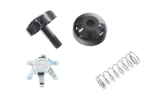 V-Twin FL Fork Steering Damper Knob Kit Black - 24-0314