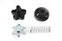 V-Twin FL Fork Steering Damper Knob Kit Black - 24-0314