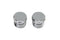 V-Twin Chrome Top Fork Tube Plugs without Hole - 24-0335