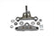 Motorshop Replica Forged Steel Triple Tree Set Chrome - 24-0345